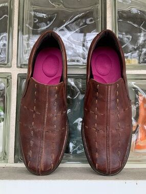 Pikolinos leather women’s shoes, size 36, colour burgundy, made in Spain